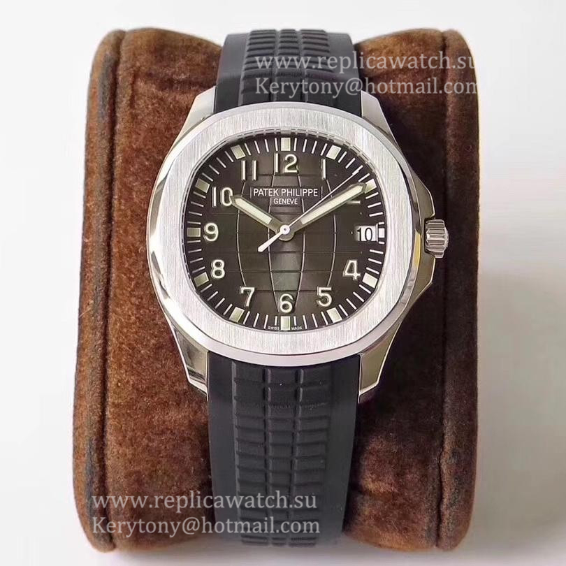 NEW Replica Pat*k Phi1i*pe Aquanaut Jumbo 5167A-001 ZF V3 SS Black Dial 324SC (Free Box)