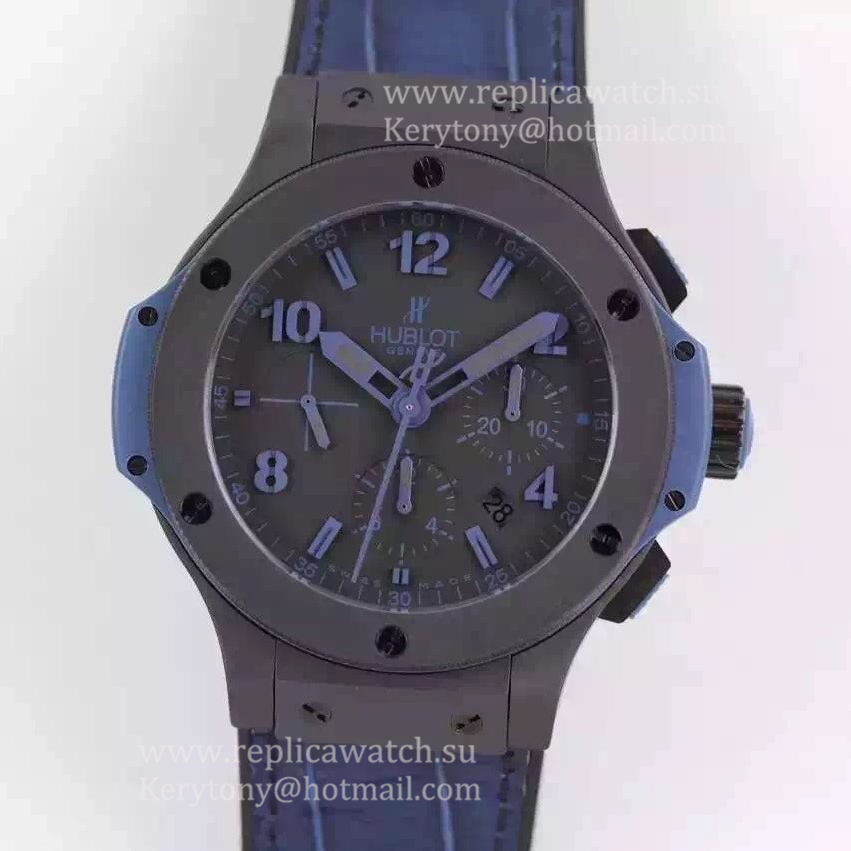 Shop Hublot Big Bang All Black Blue 301.CI.1190.GR.ABB09 HBB V6F Ceramic Black Dial HUB4100