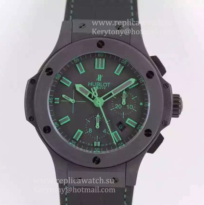 Best Price Hublot Big Bang All Black Green 301.CI.1190.GR.ABG11 HBB V6F Ceramic Black Dial HUB4100