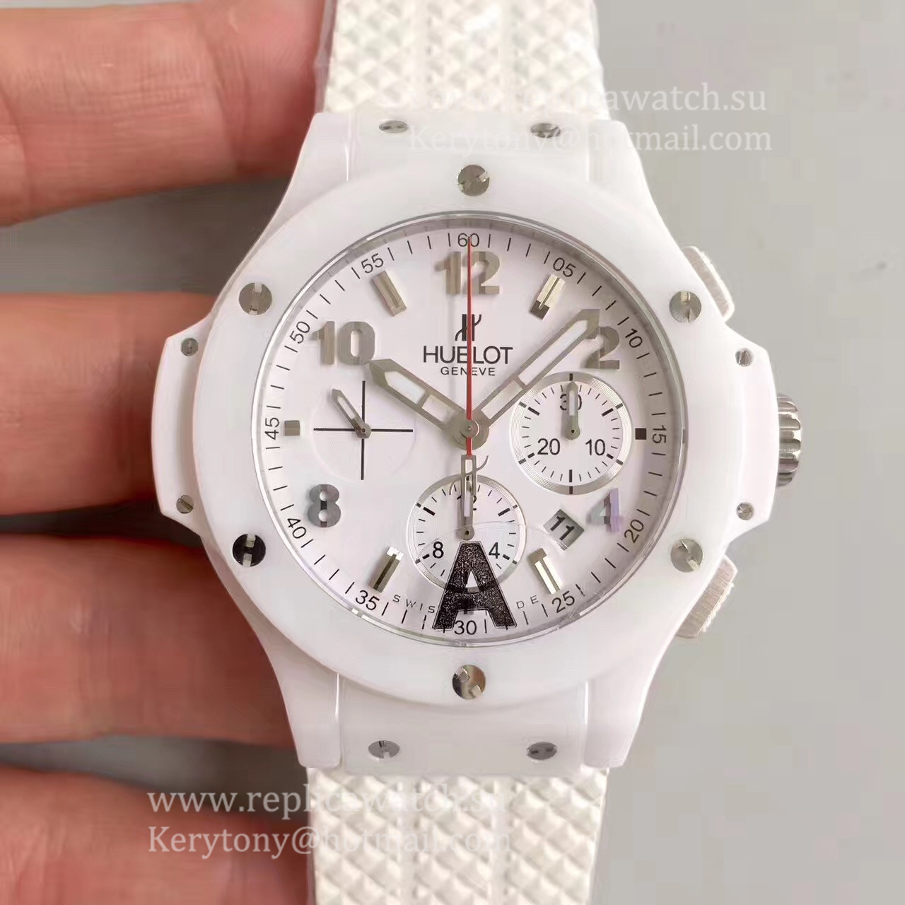 Perfect Replica Hublot Big Bang Aspen 341.CH.230.RW JF White Ceramic White Dial HUB4100