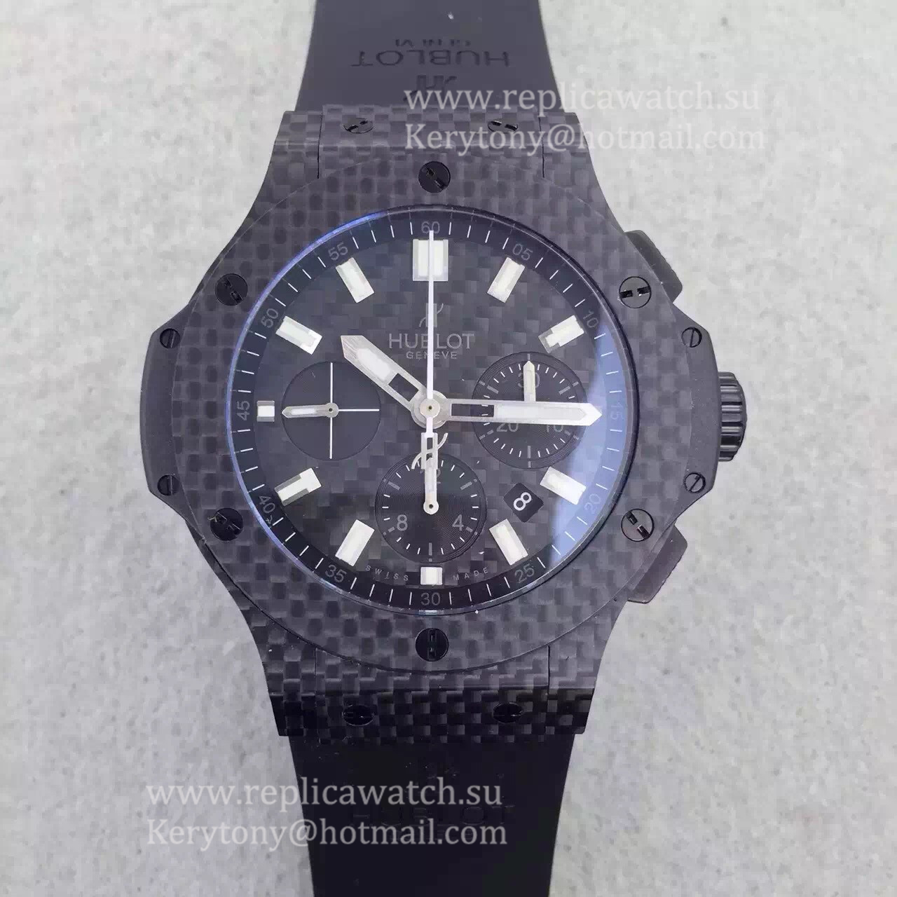 Shop Hublot Big Bang Carbon 301.QX.1724.RX V6F Carbon Fiber Carbon Fiber Dial HUB4100