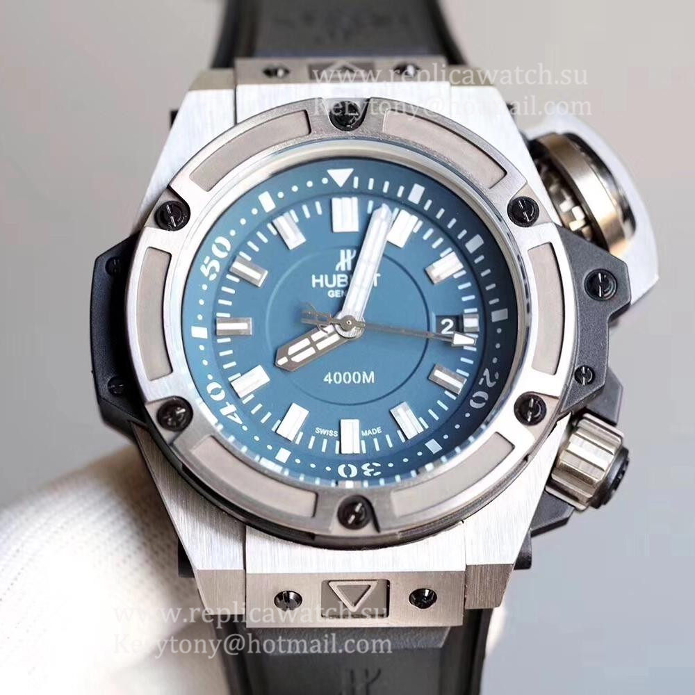 Replica Hublot Big Bang King Power Musee Oceanographique Monaco 731.NX.1190.RX SF Titanium Green Dial HUB1401