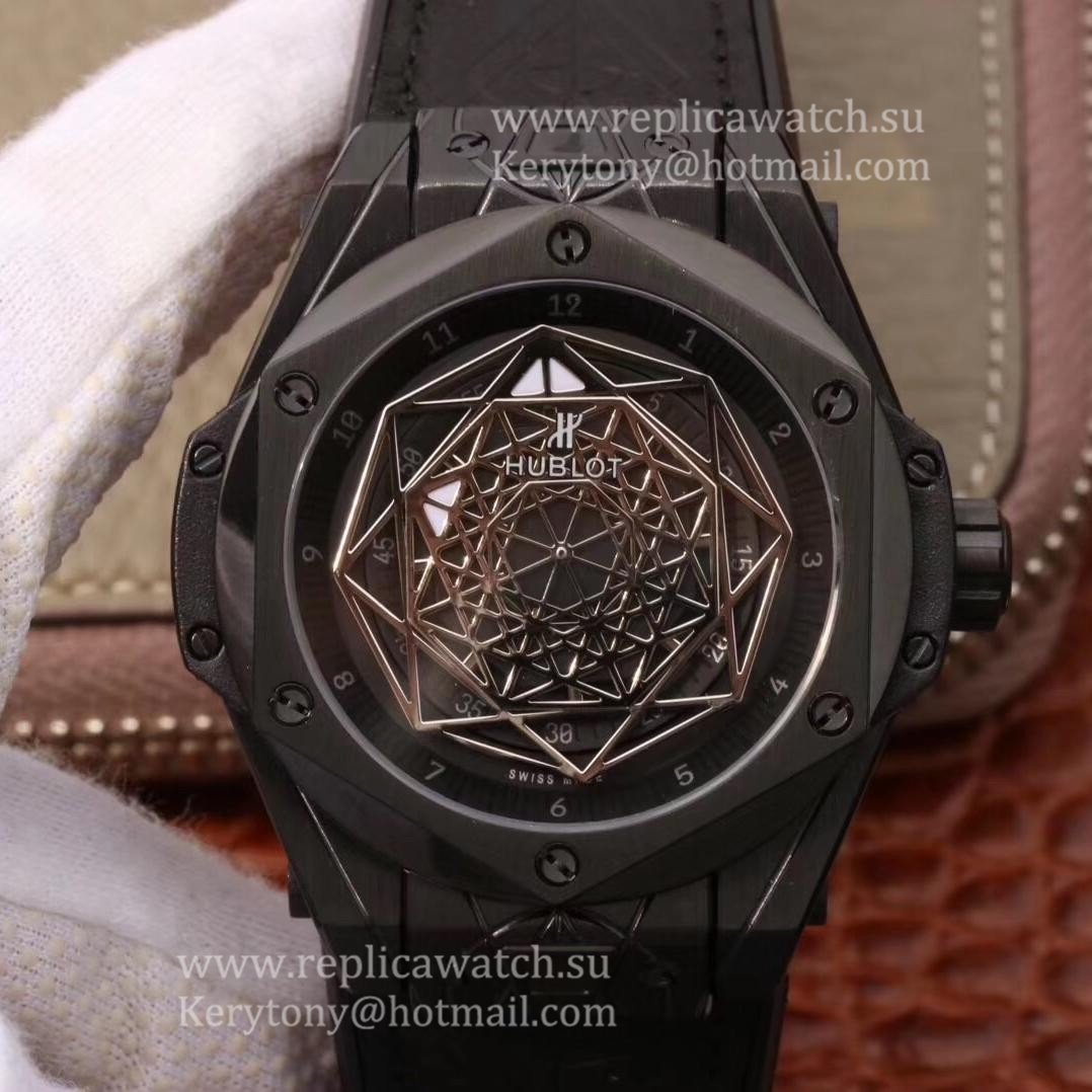 Best Price Hublot Big Bang Sang Bleu Black Magic 415.CX.1112.VR.MXM18 TMF PVD Black Dial HUB1213 UNICO Manufacture