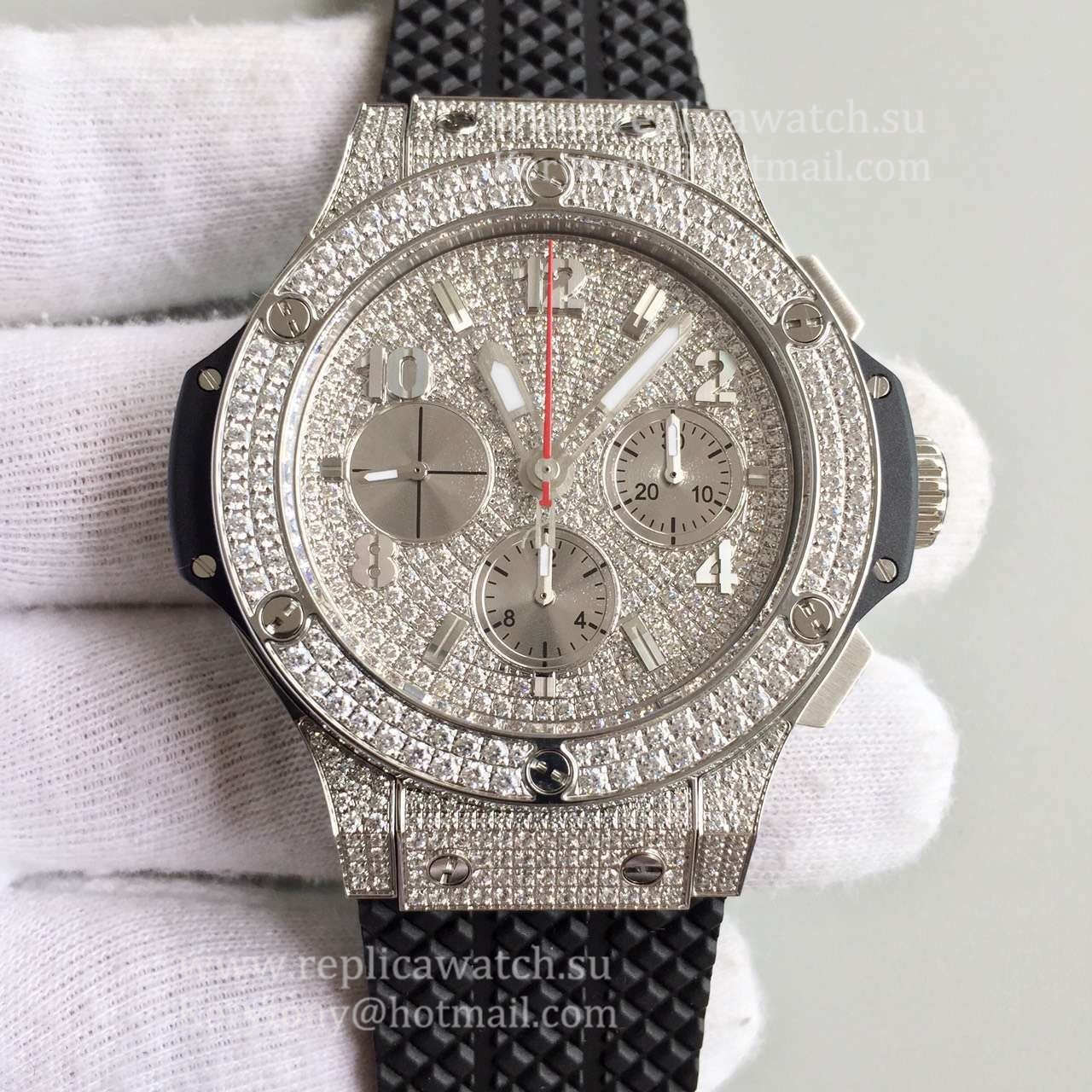 Best Price Hublot Big Bang Steel Full Pave 341.SX.9010.RX.1704 JF SS & D1am0nds D1am0nd Dial HUB4100