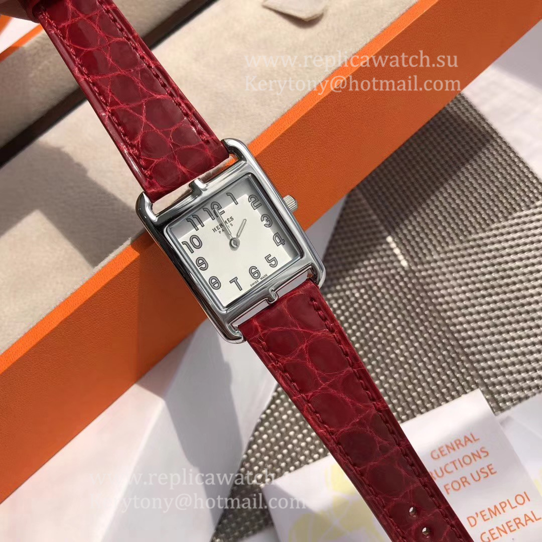 Fake H**me5 Cape Cod 23mm Ladies Z6F SS White Dial Quartz (Box included)