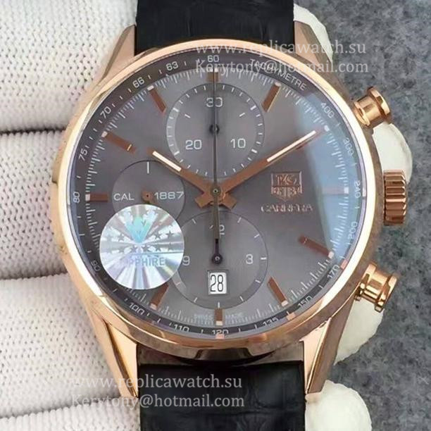 Replica Tag Heuer Carrera Calibre 1887 SS Gray Dial 1887