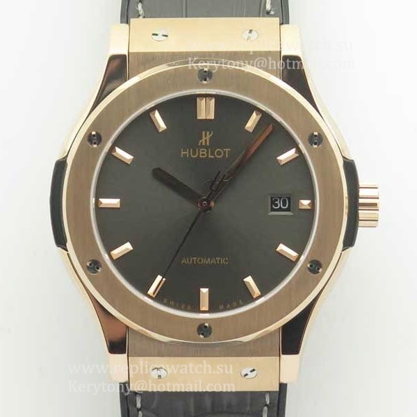 Fake Hublot Classic Fusion Racing Grey King Gold 42mm 511.OX.7081.LR F16 Rose Gold Grey Dial 2892