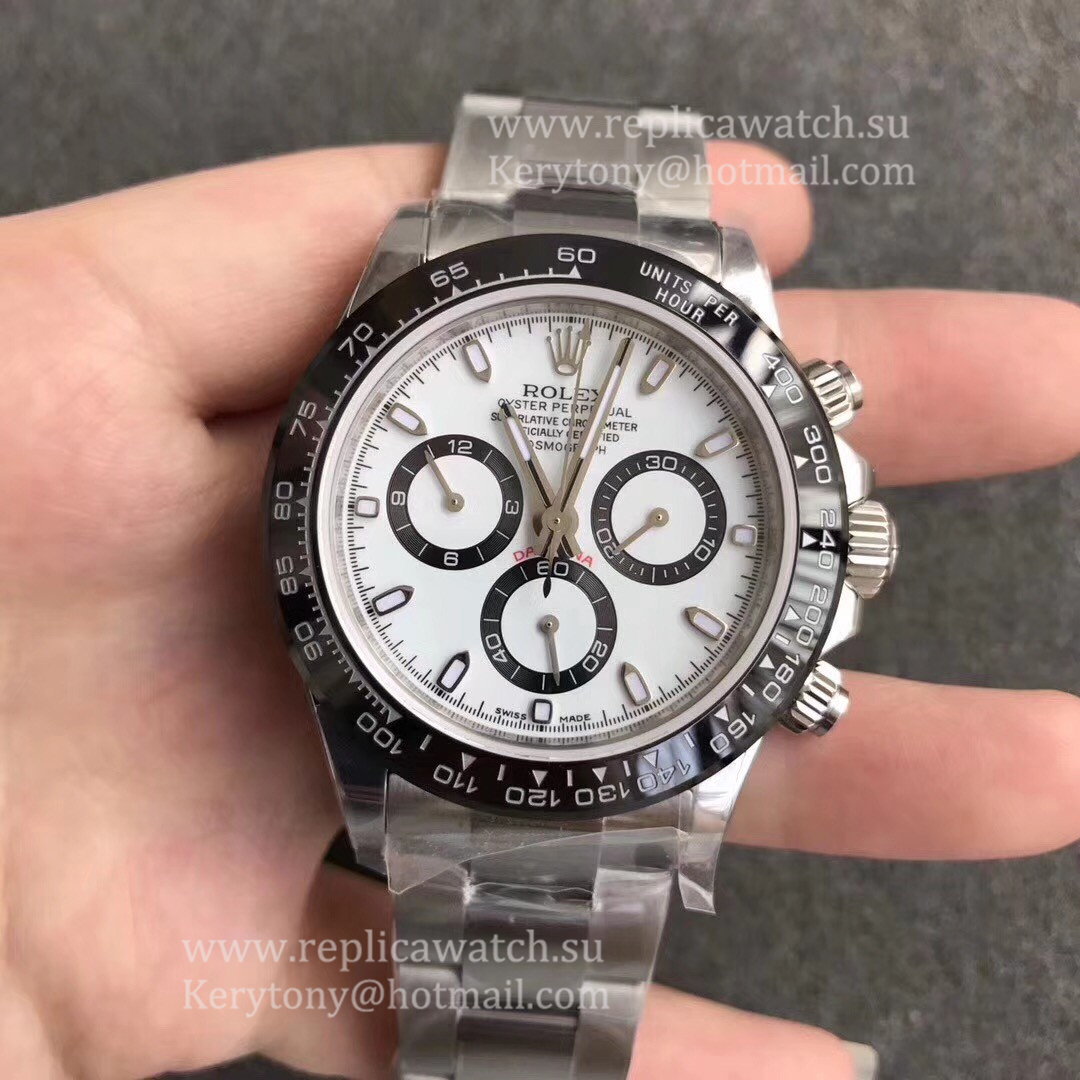 Shop R01ex Daytona  116500 LN Noob Factory SS White Dial 7750