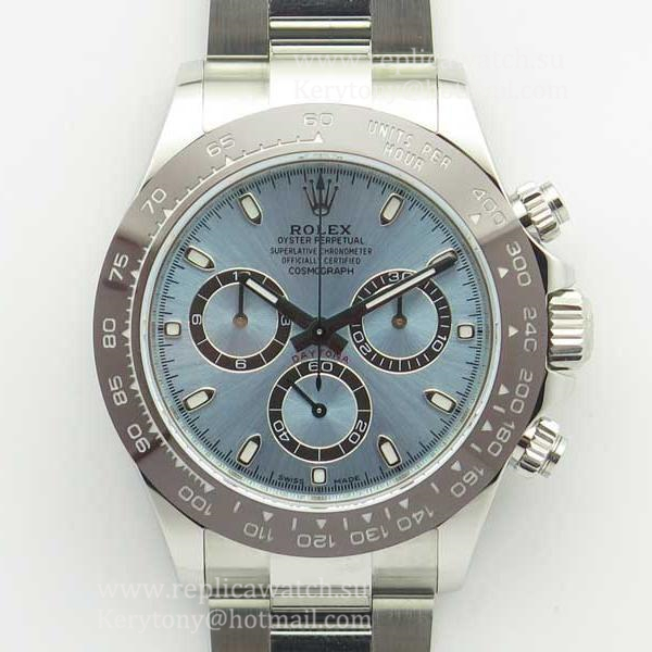 Replica R01ex Daytona  116506 ARF V2 SS 904L Ice Blue Dial 4130