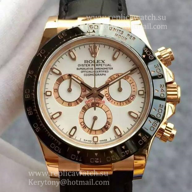 Best Price R01ex Daytona  116515 JHF Rose Gold White Dial 4130