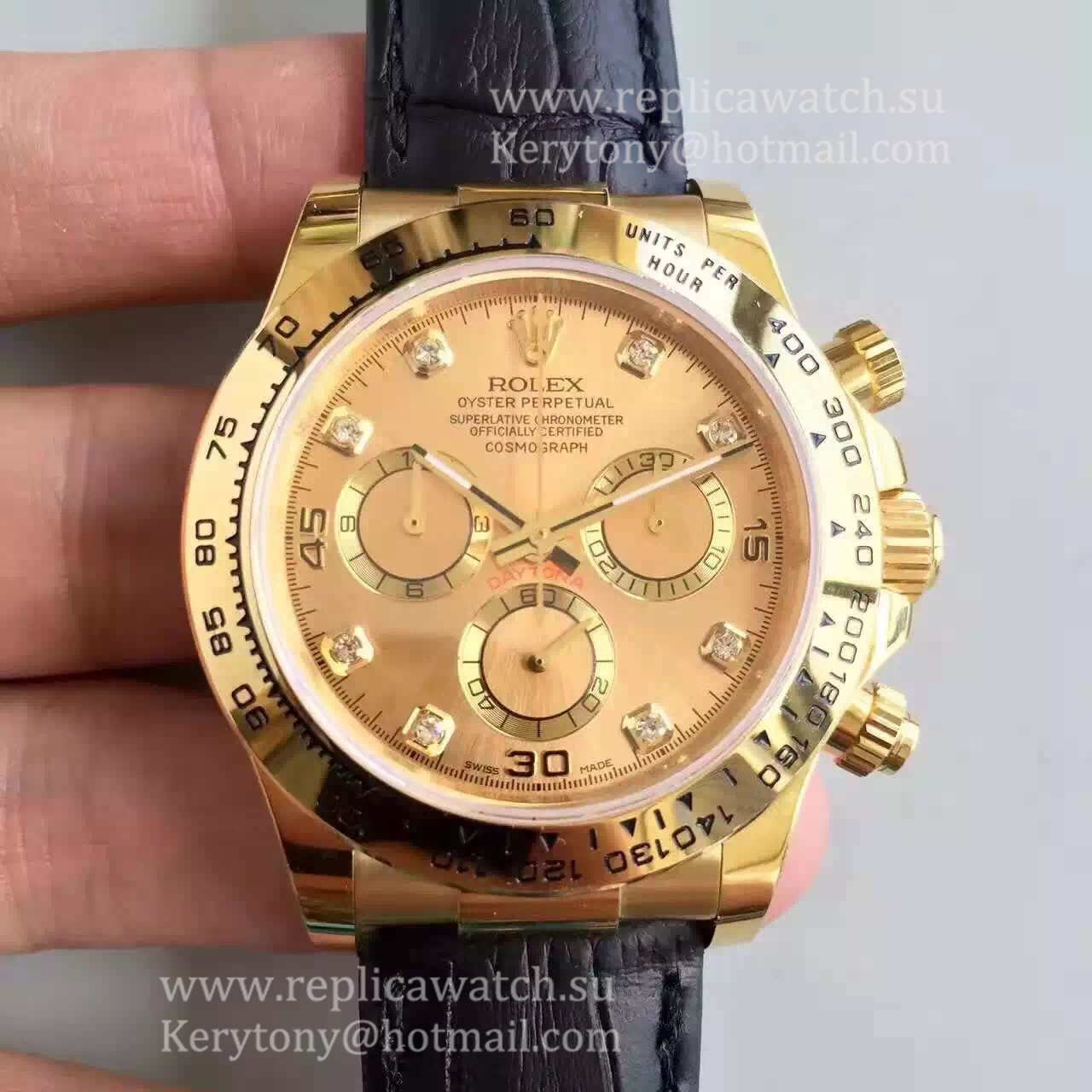 Best Price R01ex Daytona  116518 JHF Yellow Gold Champagne Dial 4130