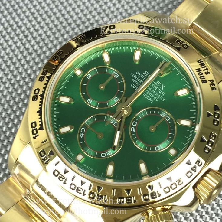 Best Price R01ex Daytona  116528 BPF Yellow Gold Green Dial 7750