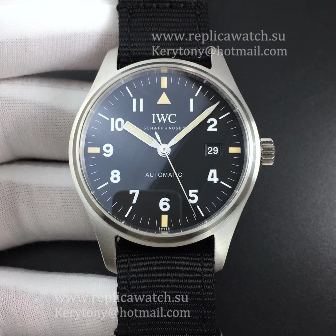 Best Price IWC Pilot Mark XVIII Tribute to Mark XI IW327007 M+F SS Black Dial 35111