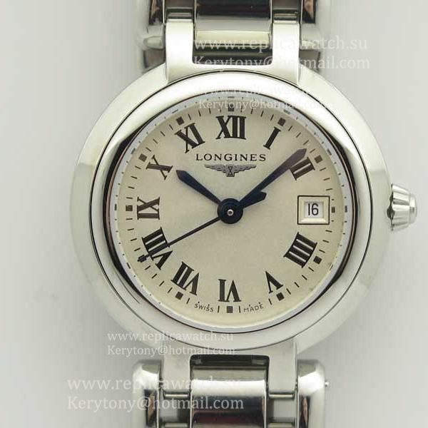 Fake Longines Primaluna Elegant Ladies L8.110.4.71.6 GSF  SS White Dial Cal L250