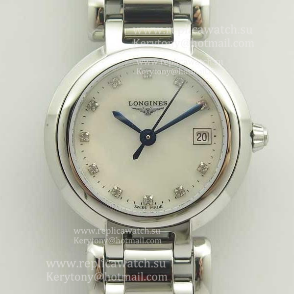 Copy Longines Primaluna Elegant Ladies L8.110.4.87.6 GSF  SS Mother Of Pearl Dial Cal L250