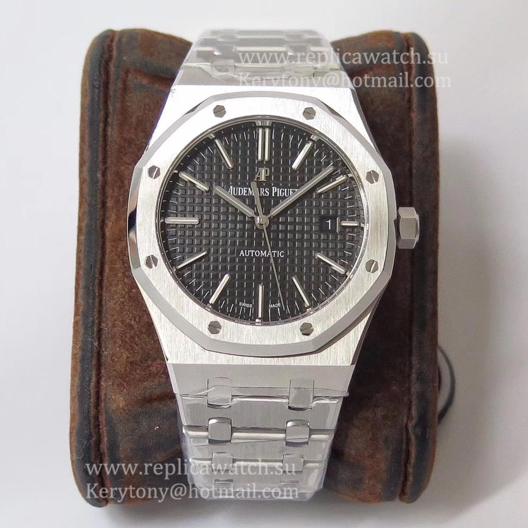 Best Price Audemars P1g*et Royal Oak 15400 ZF SS Black Dial 3120 (Free Box)