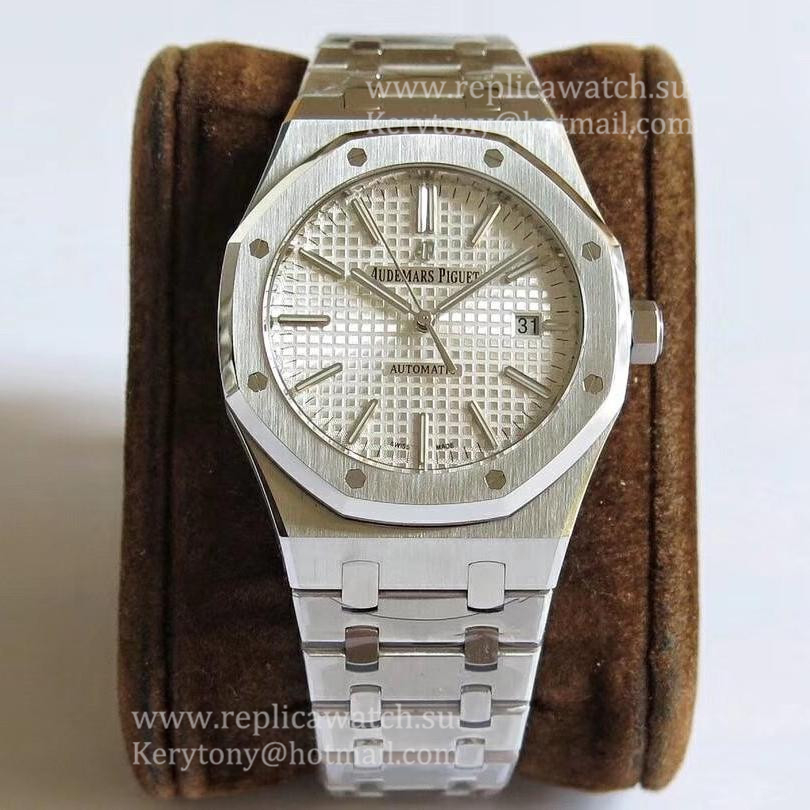 Copy Audemars P1g*et Royal Oak 15400 ZF SS Silver Dial 3120 (Free Box)