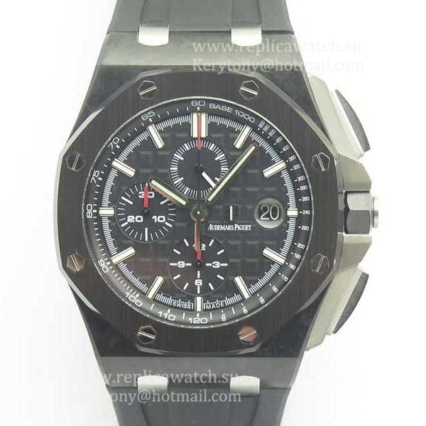 Perfect Replica Audemars Royal Oak Offshore 26402CE.OO.A002CA.01 JF V2 Ceramic Black Dial 3126