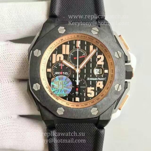Fake Audemars P1g*et Royal Oak Offshore Arnold Schwarzenegger The Legacy 263781O.OO.A001KE.01 Black Ceramic Black Dial