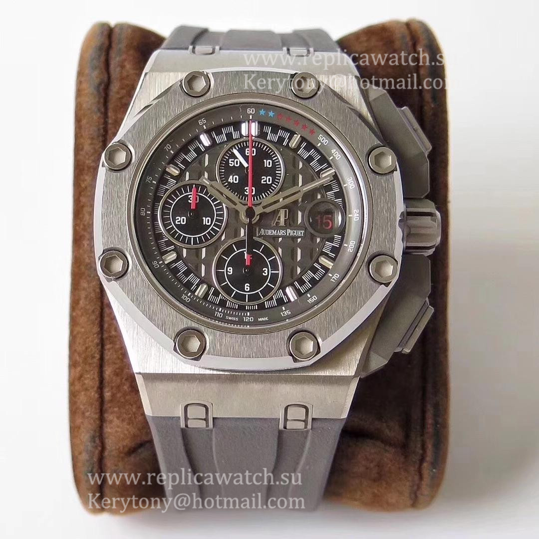 Best Price Audemars P1g*et Royal Oak Offshore Michael Schumacher 26568IM.OO.A004CA.01 JF V8 Titanium Anthracite Dial 3126