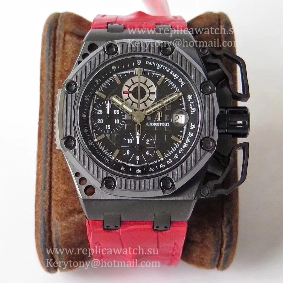 NEW Replica Audemars P1g*et Royal Oak Offshore Survivor 26165IO.OO.A002CA.01 Noob Factory V5 Titanium Black Dial 7750