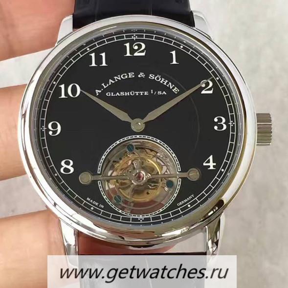 High Quality A. Lange & Sohne 1815 Tourbillon 730.025 SS Black Dial L102.1