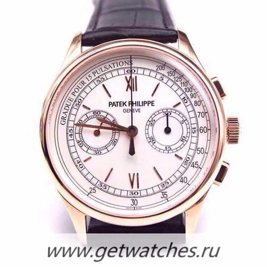 Replica Pat*k Phi1i*pe 5170R Chrono Rose Gold White Dial Lemania