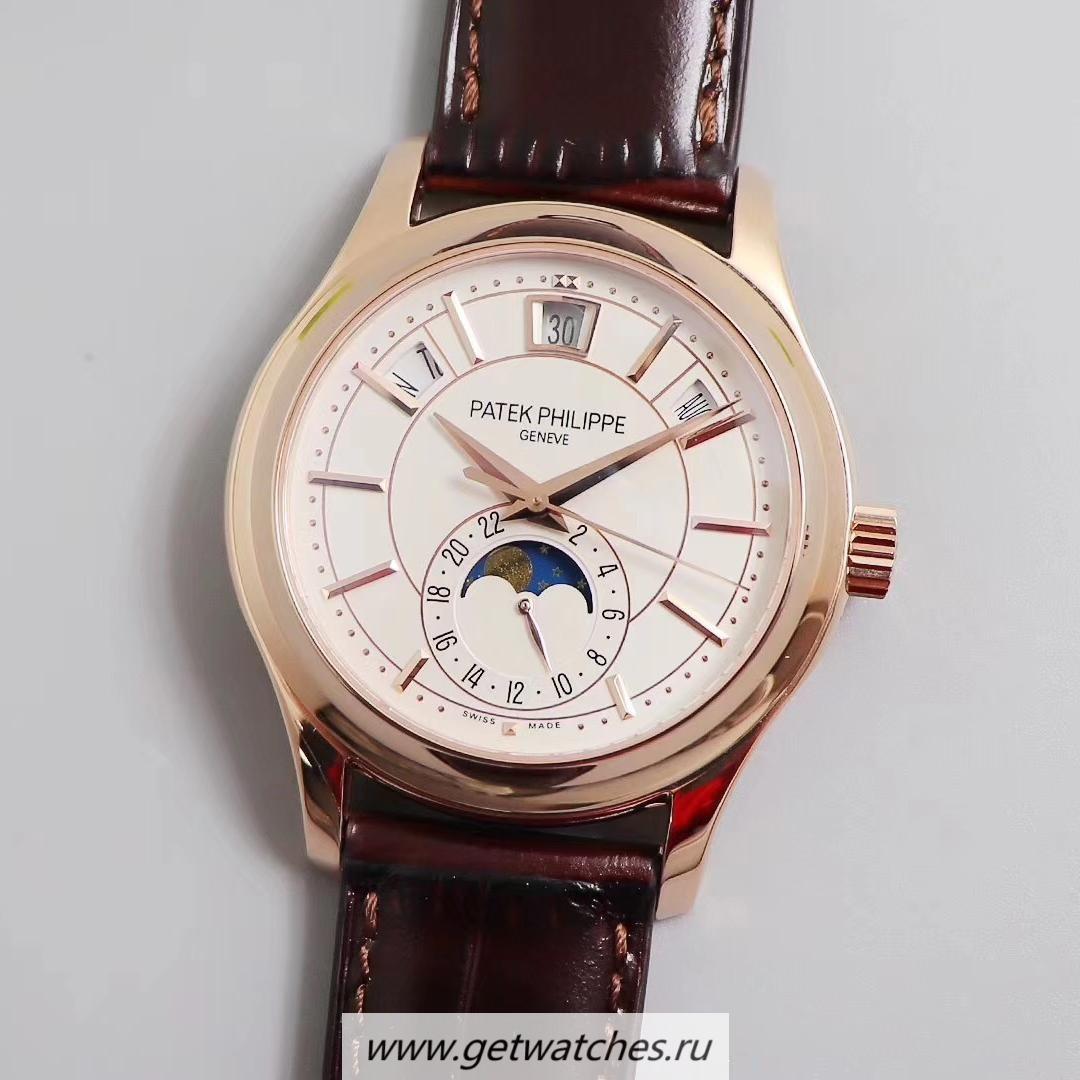 Best Price Pat*k Phi1i*pe Annual Calendar 5205 GRF V2 Rose Gold White Dial 324