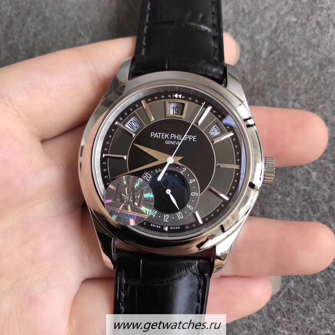 Replica Pat*k Phi1i*pe Annual Calendar 5205G-010 KMF SS Black Dial 324SQALU 24H/206