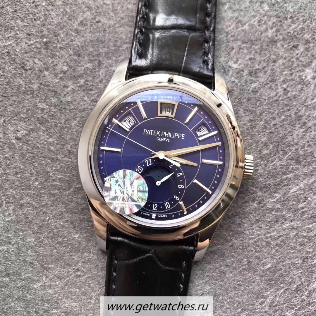 High Quality Pat*k Phi1i*pe Annual Calendar 5205G-013 KMF SS Blue Dial 324SQALU 24H/206