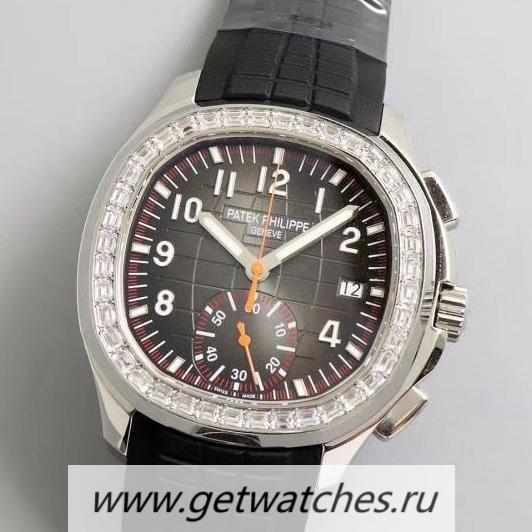 Perfect Replica Pat*k Phi1i*pe Aquanaut Chrono 5968A YLF SS & D1am0nds Brown Dial 7750