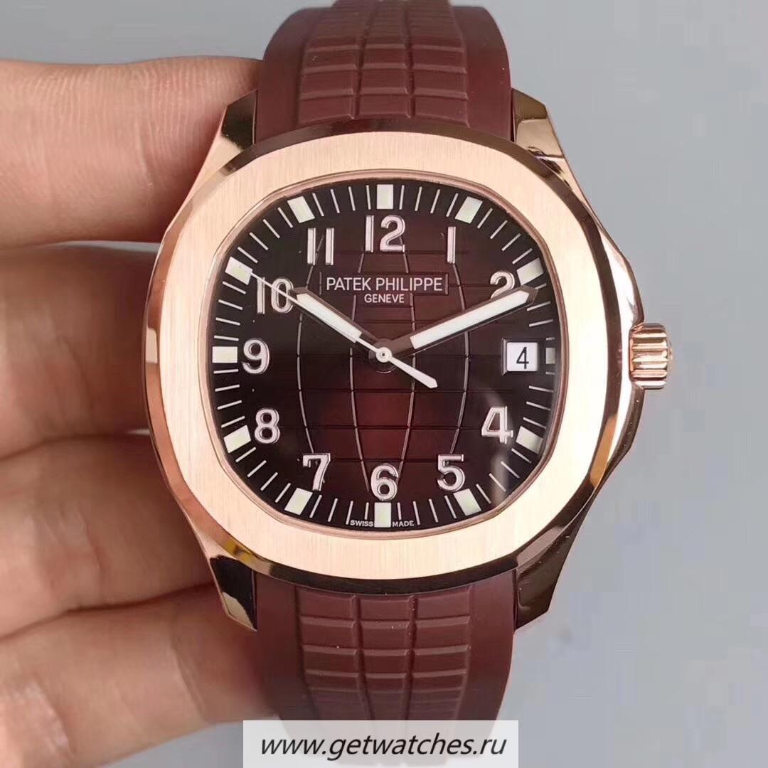 High Quality Pat*k Phi1i*pe Aquanaut Jumbo 5167R-001 MPF Rose Gold Chocolate Dial 324SC