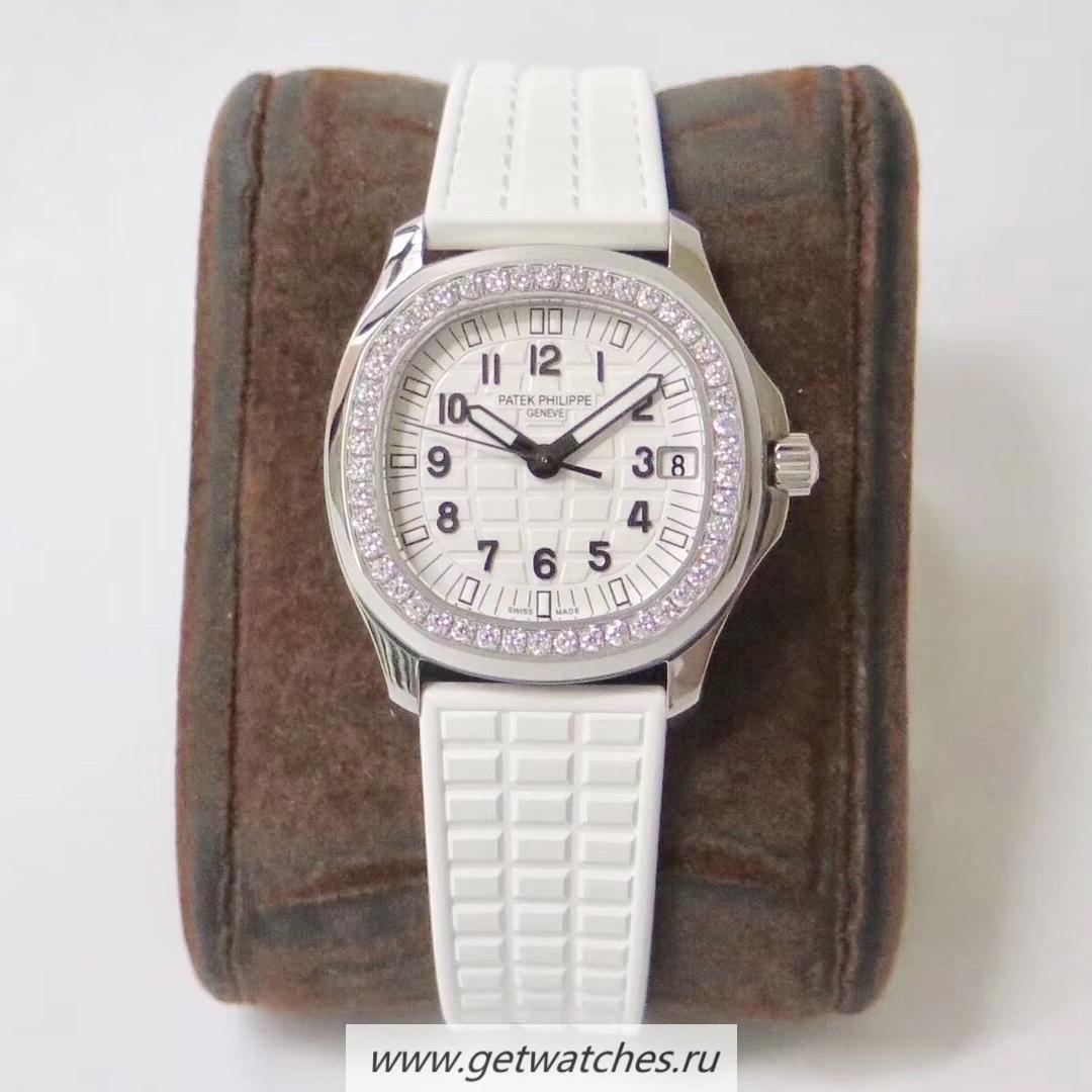 NEW Replica Pat*k Phi1i*pe Aquanaut Luce Ladies 5068 PPF SS White Dial 324SC
