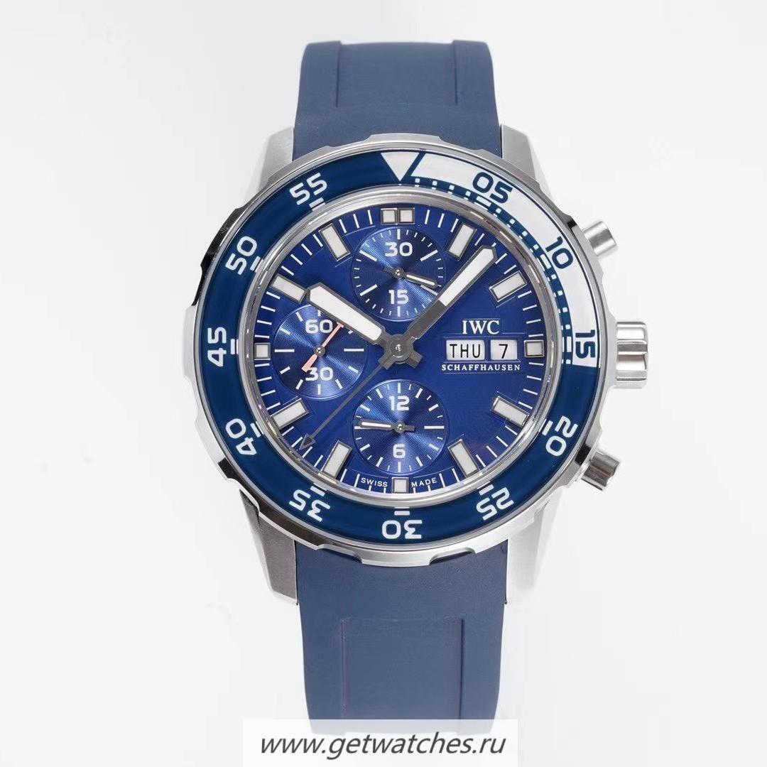 NEW Replica IWC Aquatimer Chrono IW3767 BLSF SS Blue Dial 7750