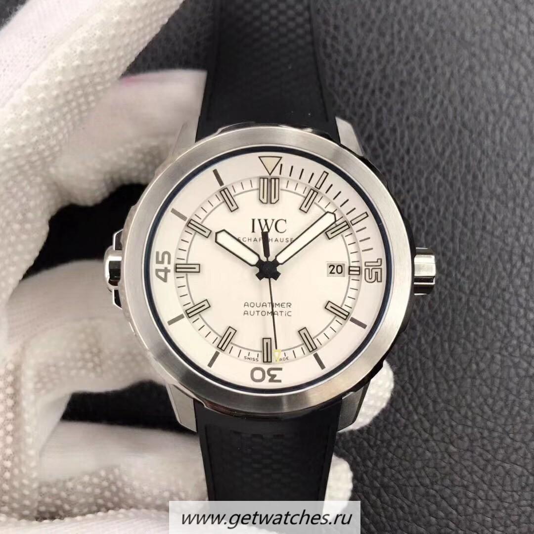 Perfect Replica IWC Aquatimer IW3290 V6F V2 SS White Dial M9015