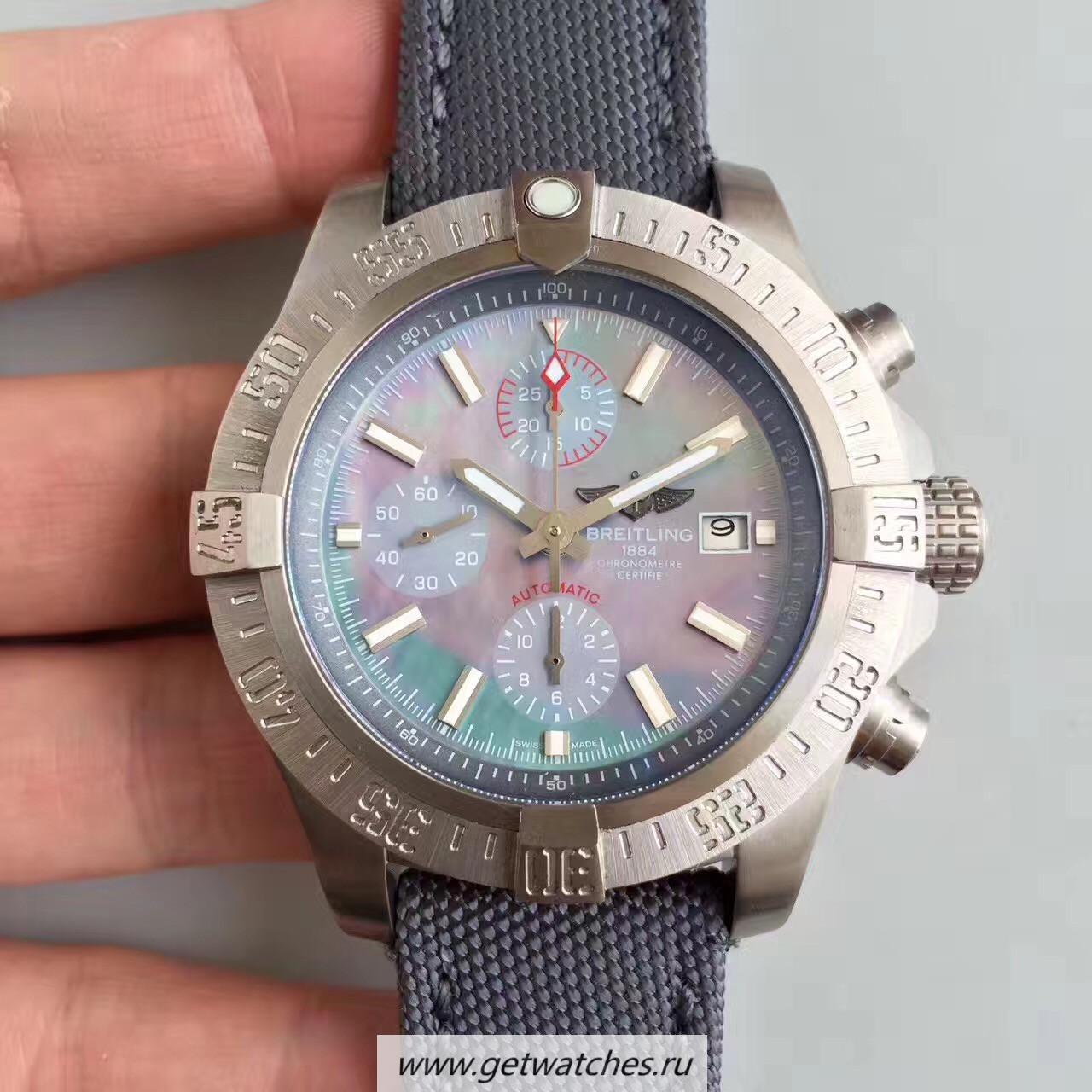 Copy Breitling Avenger Bandit E1338310/M534/253S/E20DSA.2 GF Titanium Mother Of Pearl Dial 7750