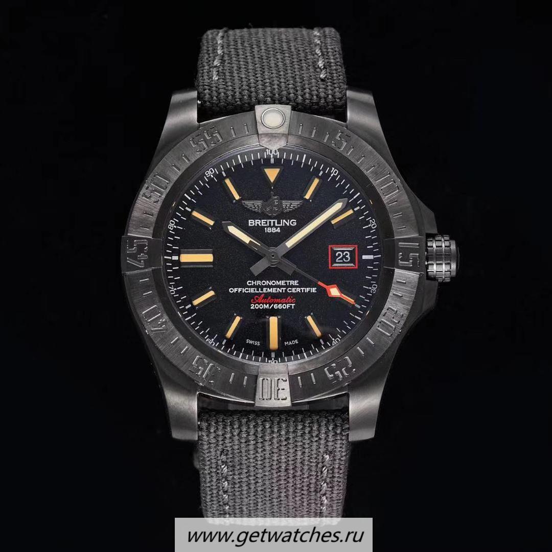 Fake Breitling Avenger Blackbird 44 TF PVD Black Dial 2824