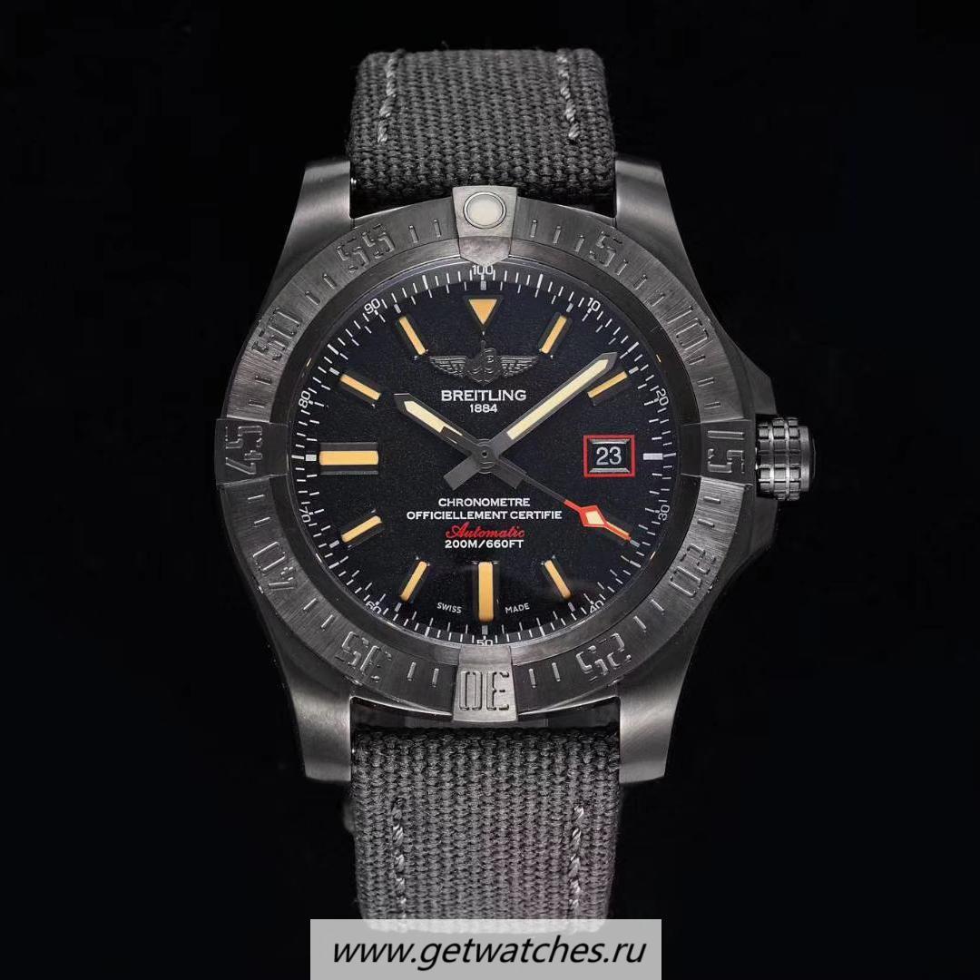 Best Price Breitling Avenger Blackbird 44 V1731110 TF Titanium Black Dial 2824