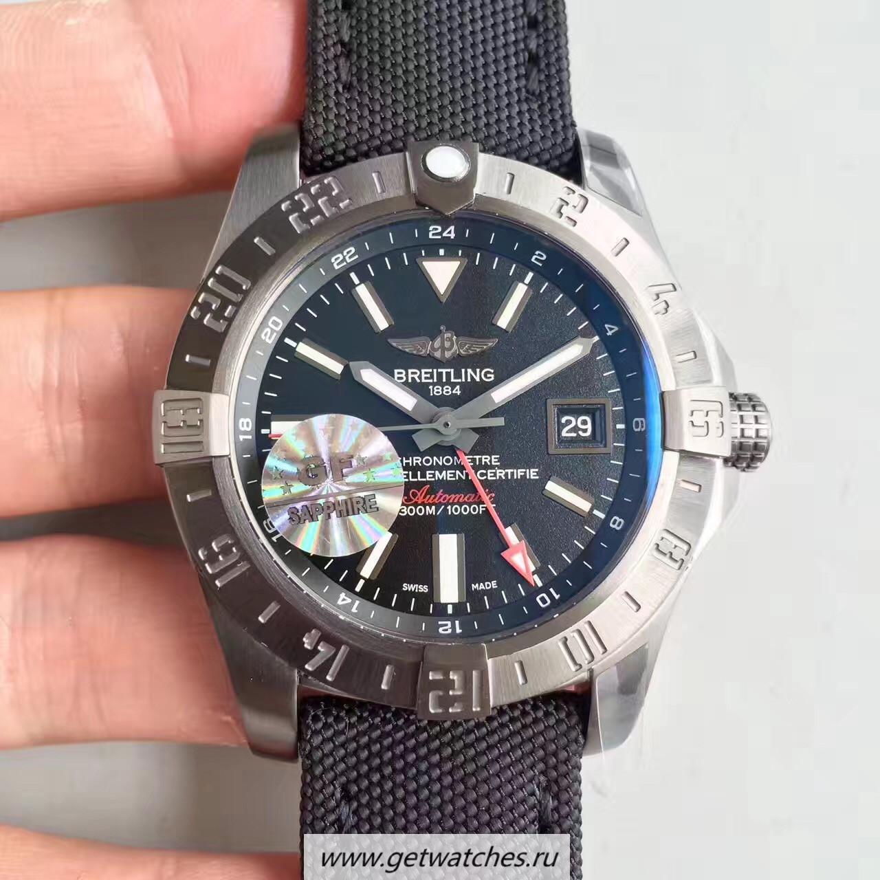 Best Price Breitling Avenger II GMT A3239010/BF04/109W/M20BASA.1 GF SS Black Dial 2836