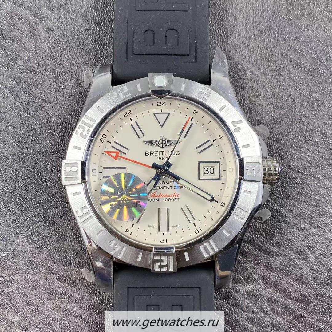 High Quality Breitling Avenger II GMT GF SS White Dial 2836