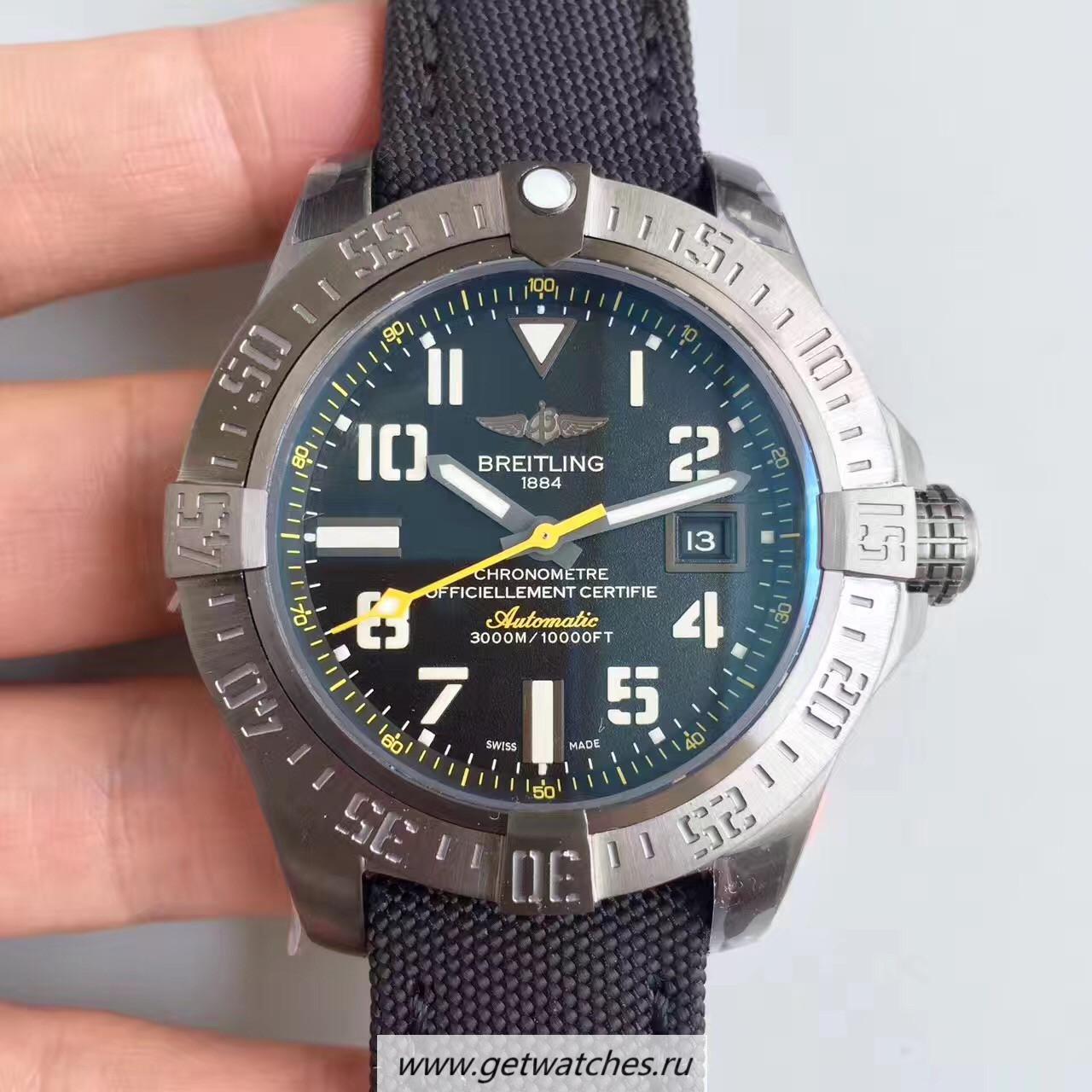High Quality Breitling Avenger II Seawolf A1733110/BC30/435X/A20BASA.1 GF SS Black Dial 2836