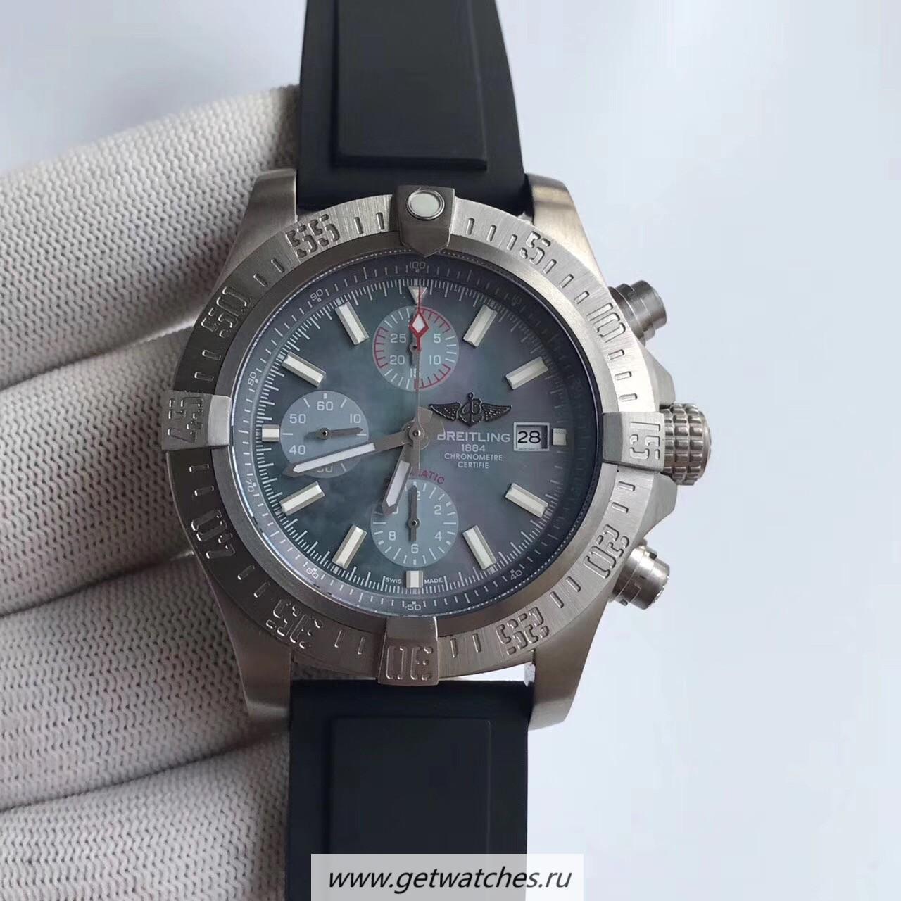 Perfect Replica Breitling Avenger II USA Military Limited Edition M13371BU Noob Factory SS Mother Of Pearl Dial Swiss 7750