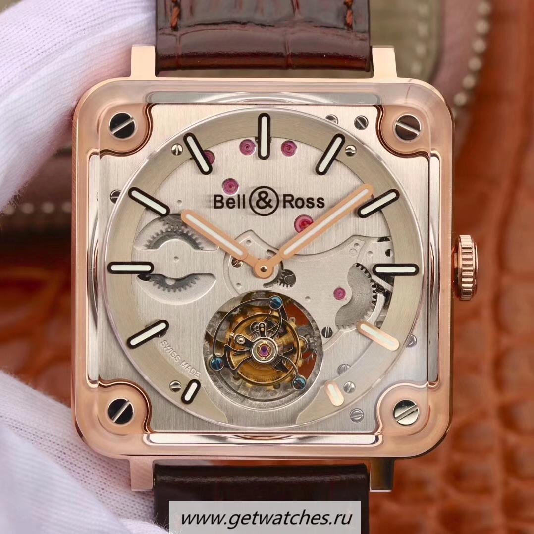 NEW Replica Bell & Ross BR-X2 Tourbillon Micro-Rotor BBRF V2 Rose Gold & Sapphire SS Dial BR-CAL.380