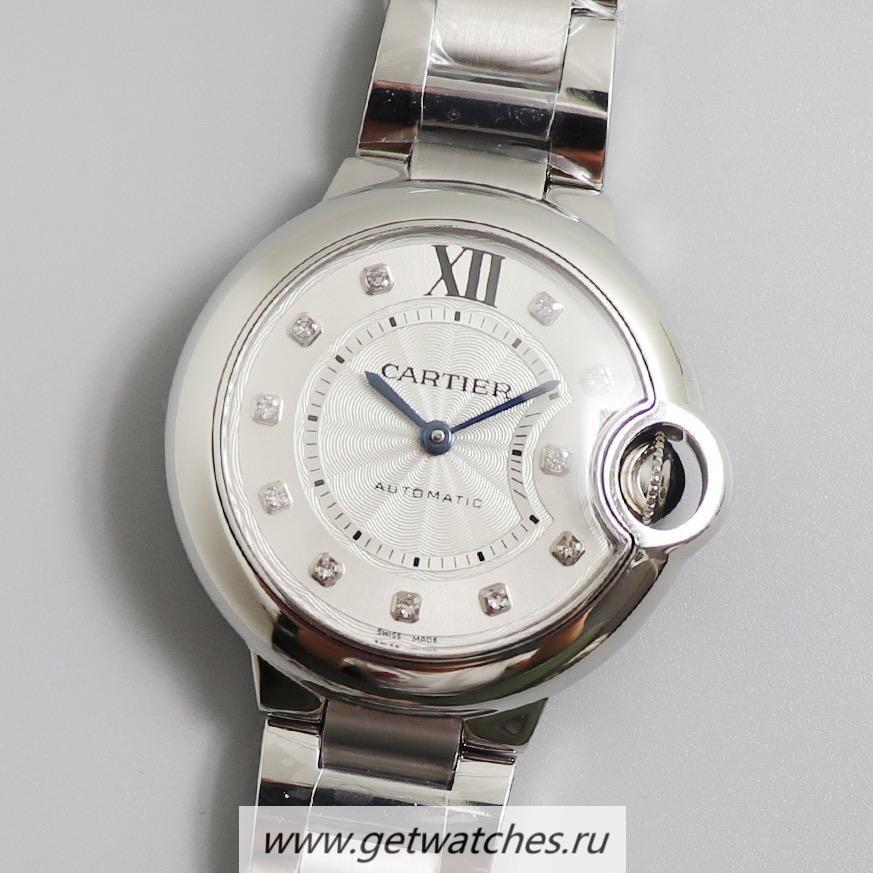 Replica Ca*t1er Ballon Bleu 33mm WE902074 V6F SS Silver Cal 076