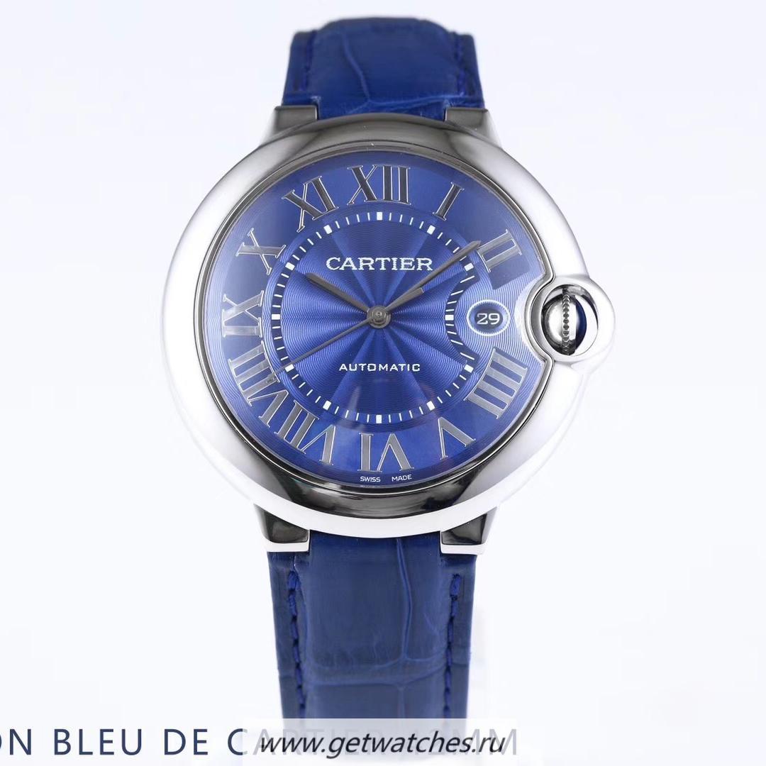 Replica Ca*t1er Ballon Bleu 42mm WSBB0025 AF SS Blue Dial 2892
