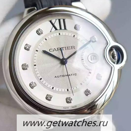 NEW Replica Ca*t1er Ballon Bleu SS White Dial M9015