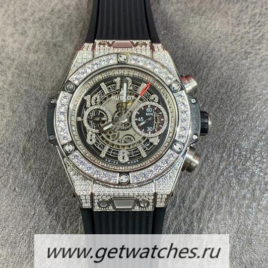 Copy Hublot Big Bang Unico TAF SS & Big D1am0nd Skeleton Dial HUB1242
