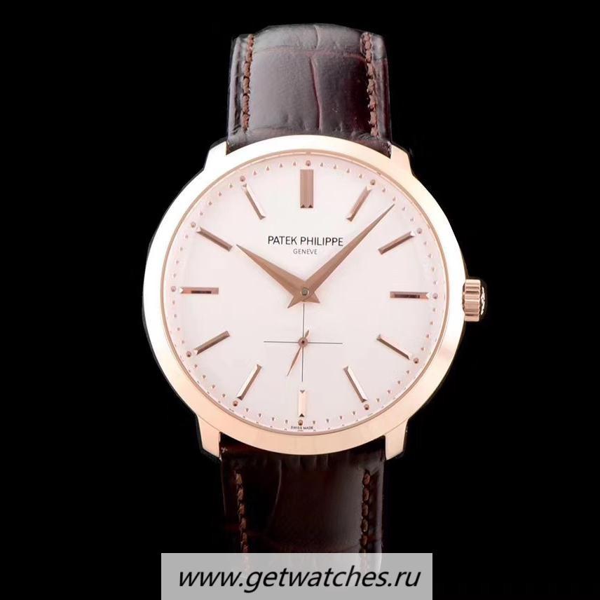 Replica Pat*k Phi1i*pe Calatrava 5123R TWF Rose Gold White Dial 215PS