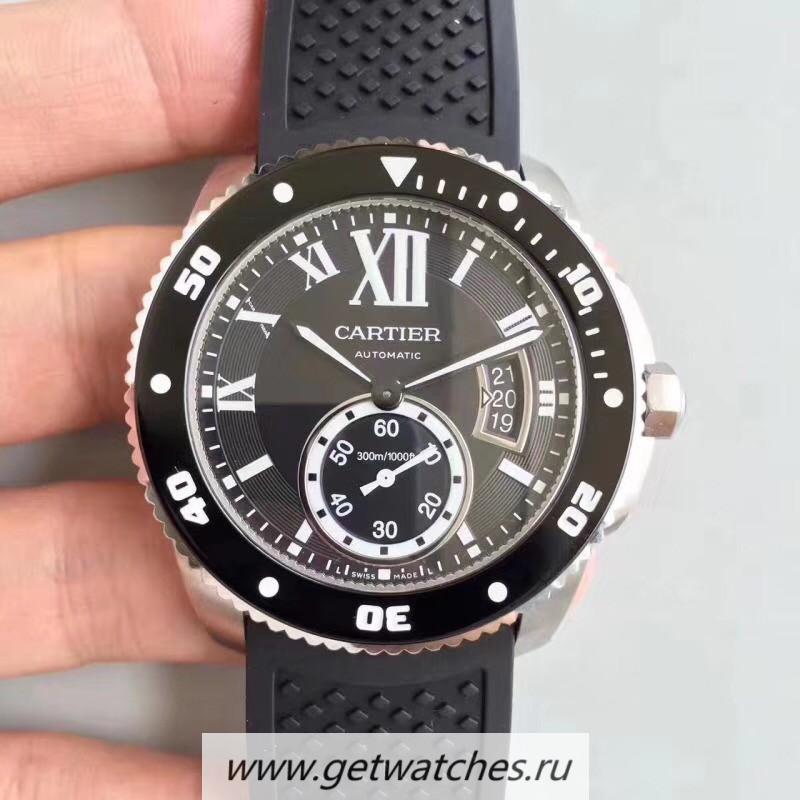 Best Price Ca*t1er Calibre Diver W7100056 42mm JJF SS Black Dial M9015