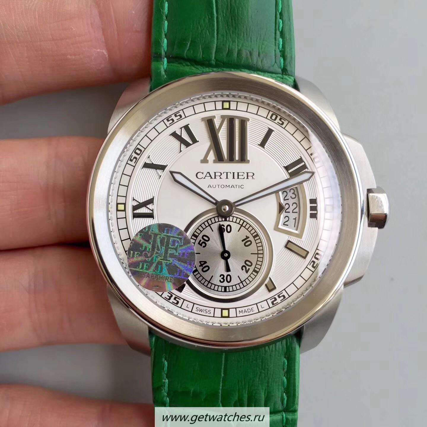 Shop Ca*t1er Calibre W7100037 42mm JF SS White Dial M8205